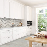 MSI Andover Whitby White Luxury Vinyl Plank Flooring — surface detail in white tonality