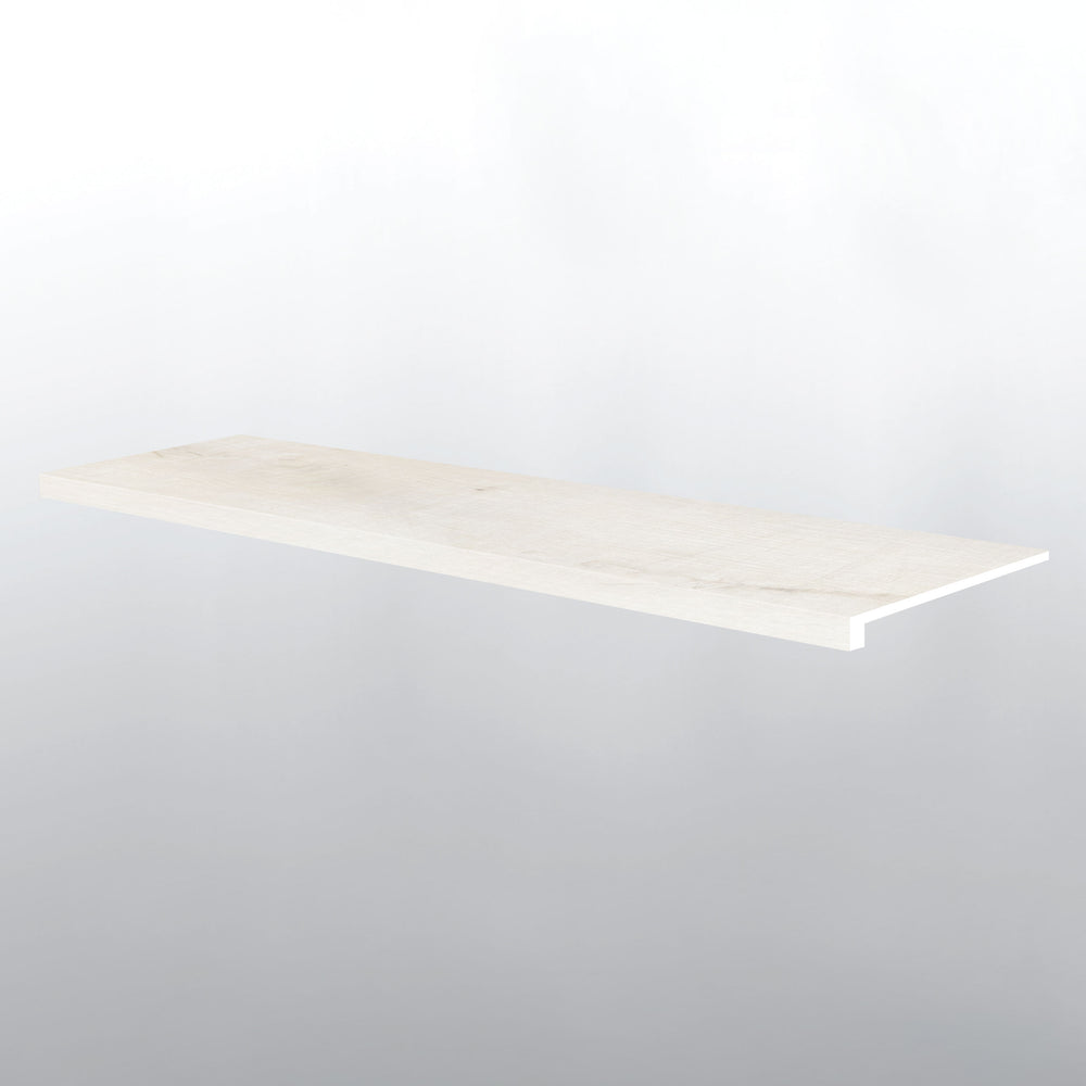 MSI Andover Whitby White Stair Tread Eased Edge — Flooring Trim in white tonality