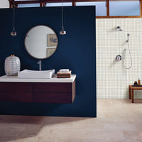 MSI Domino White & Black Basketweave Tile — surface detail in white tonality