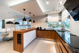 MSI Domino White and Black Octagon Tile