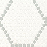 MSI Domino White and Gray Hive Pattern Matte