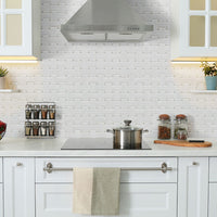 MSI Domino White and Gray Matte Basketweave Tile — surface detail in white tonality