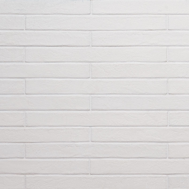 MSI Brickstone White 2x18 — Porcelain Wall Tile in white tonality