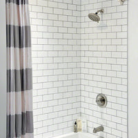 MSI Domino White Ceramic Subway Tile 3x6 — surface detail in white tonality