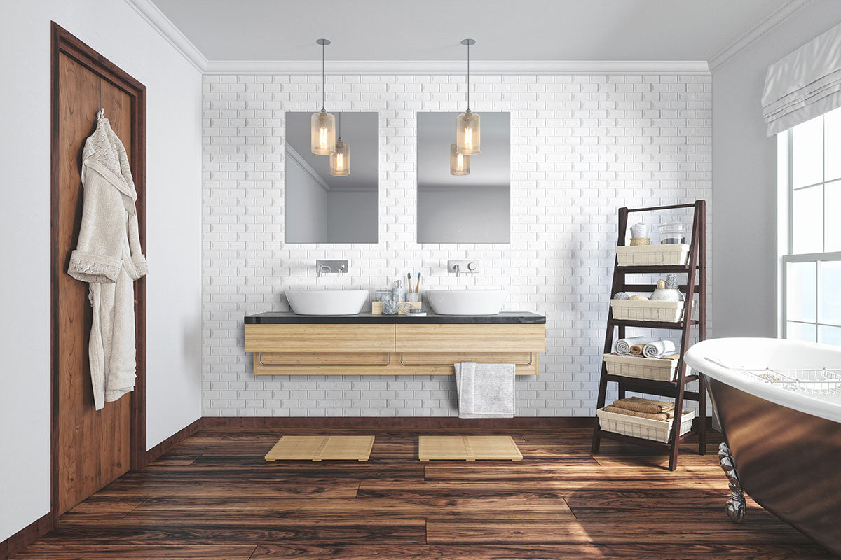 MSI Domino White Glossy Inverted Beveled Subway Tile 3x6 — surface detail in white tonality