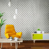 MSI Domino White Glossy Arabesque Tile — surface detail in white tonality