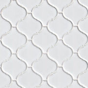 White Glossy Arabesque Tile