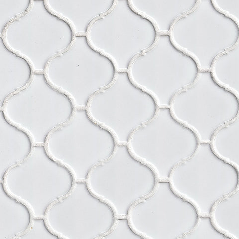 MSI Domino White Glossy Arabesque Tile