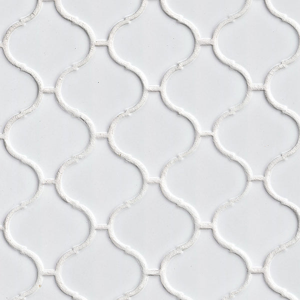 MSI Domino White Glossy Arabesque Tile
