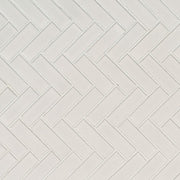 White Herringbone Mosaic Tile