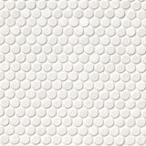 MSI Domino White Glossy Penny Round Mosaic