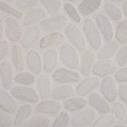 White Marble Pebbles Tumbled Tile