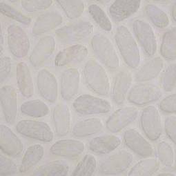 White Marble Pebbles Tumbled Tile
