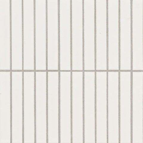 MSI Domino White Matte 1x6 Stack Pattern