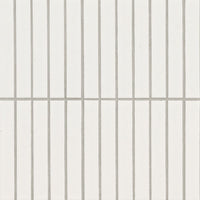 MSI Domino White Matte 1x6 Stack Pattern — Porcelain Wall Tile in white tonality
