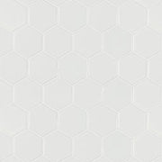 White Matte 2” Hexagon Mosaic Tile