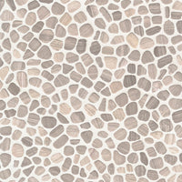 MSI White Oak Pebbles Tumbled Tile — Natural Stone Mosaic in white tonality