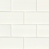 MSI Domino White Ceramic Subway Tile 3x6