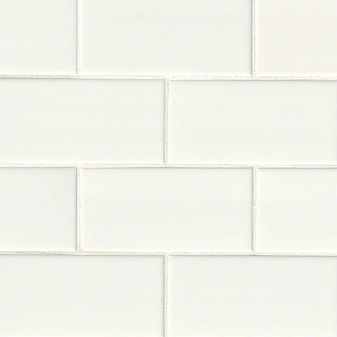MSI Domino White Ceramic Subway Tile 3x6