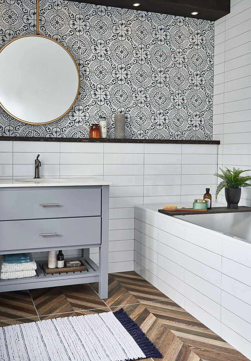 MSI Domino White Subway Tile 4x16 — surface detail in white tonality