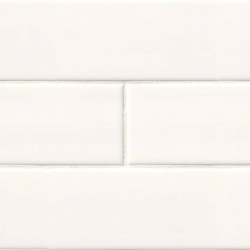 MSI Domino White Subway Tile 4x16 — Porcelain Wall Tile in white tonality