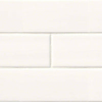 MSI Domino White Subway Tile 4x16 — Porcelain Wall Tile in white tonality