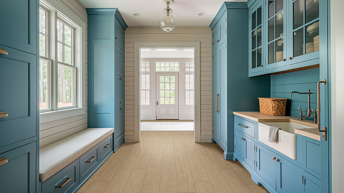 MSI Whitehill Sandlewood 9x48 — room scene