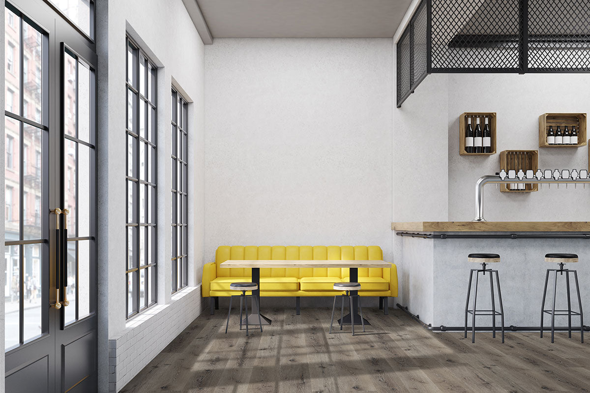 MSI Wilmont Charcoal Oak Luxury Vinyl Plank Flooring — surface detail in charcoal tonality