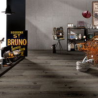 MSI Wilmont Charcoal Oak Luxury Vinyl Plank Flooring — surface detail in charcoal tonality