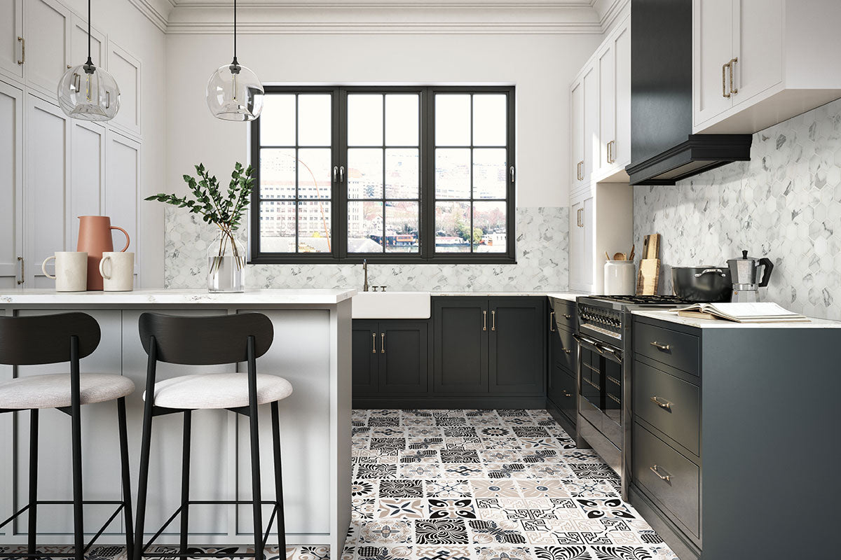 MSI Trecento Windsor Isle Luxury Vinyl Tile Flooring — surface detail in natural tonality