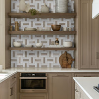 MSI Winslow Weave Polished Tile — surface detail in natural tonality