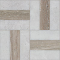 MSI Winslow Weave Polished Tile — Geometric Pattern Tile mesh-mounted for entry and feature floor
