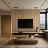 MSI Natural Reeded Acoustic Wood Slat Panel