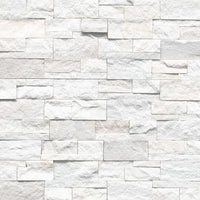 MSI Arctic White XL Rockmount — XL Rockmount Stone Veneer in white tonality