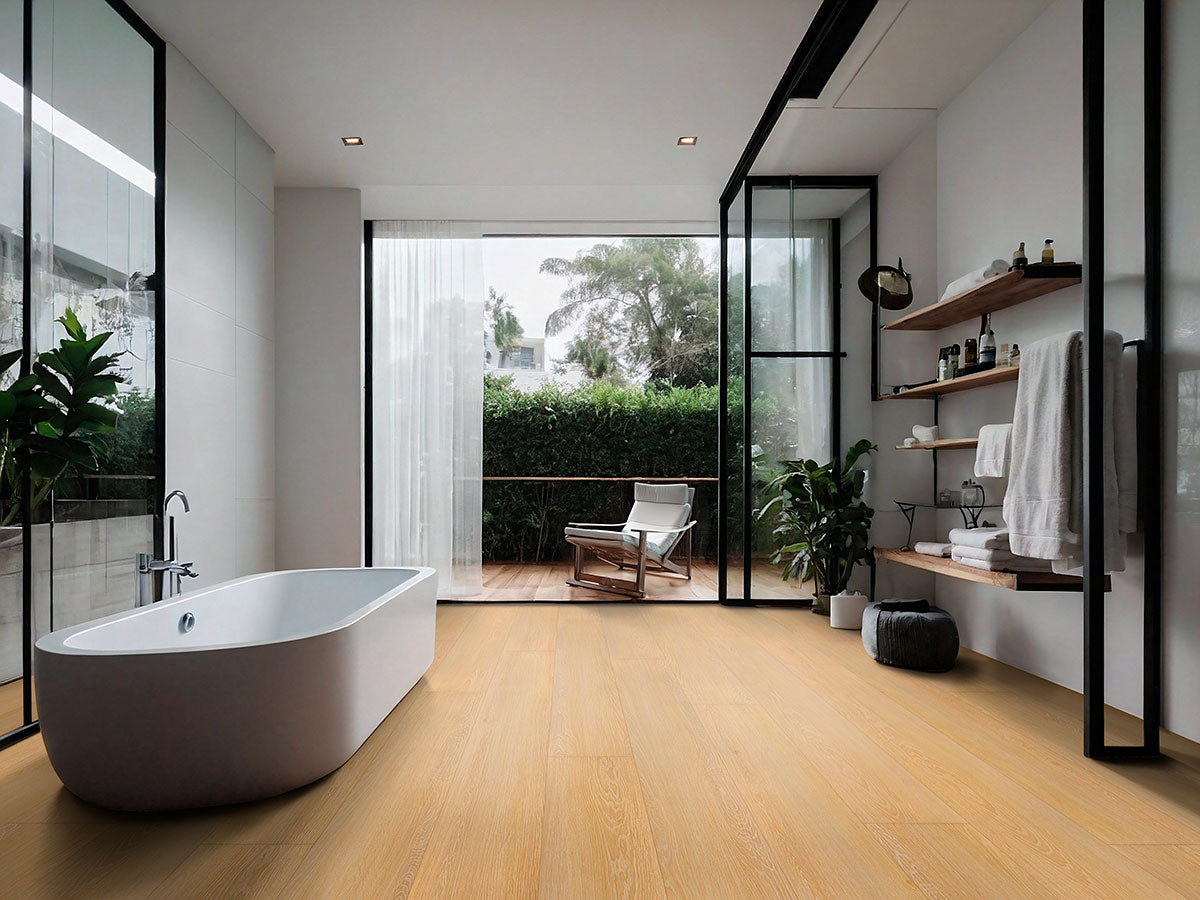 MSI XL Cyrus Valleyview Grove Luxury Vinyl Plank Flooring — surface detail in natural tonality