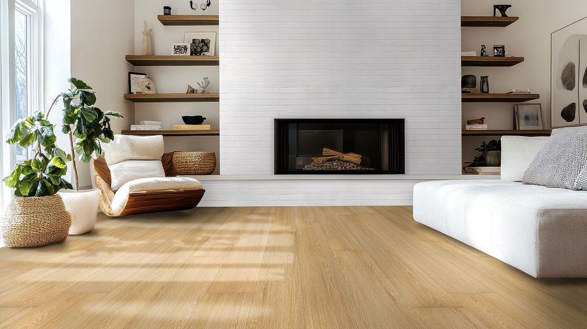MSI XL Prescott Valleyview Grove Luxury Vinyl Plank Flooring — surface detail in natural tonality