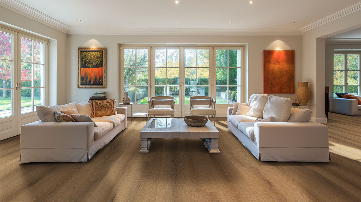 MSI XL Studio Swilcan Luxury Vinyl Plank Flooring — surface detail in natural tonality