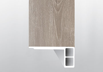 MSI Ashton York Gray Flush Stair Nose Eased Edge