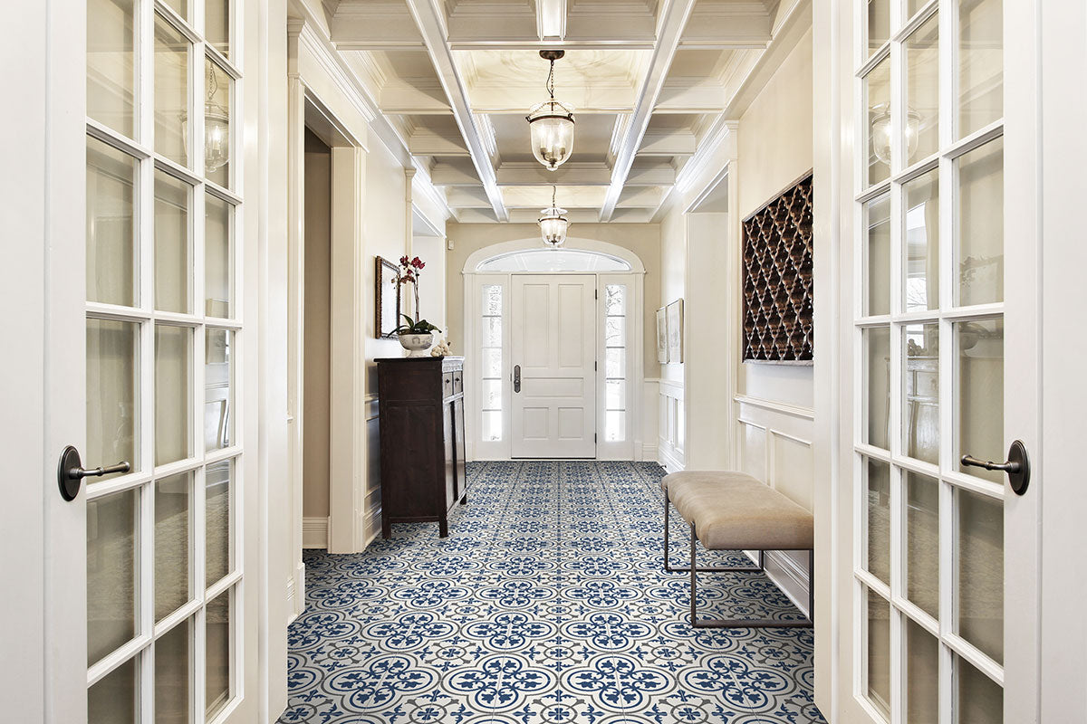 MSI Kenzzi Zanzibar Encaustic Tile — surface detail in natural tonality