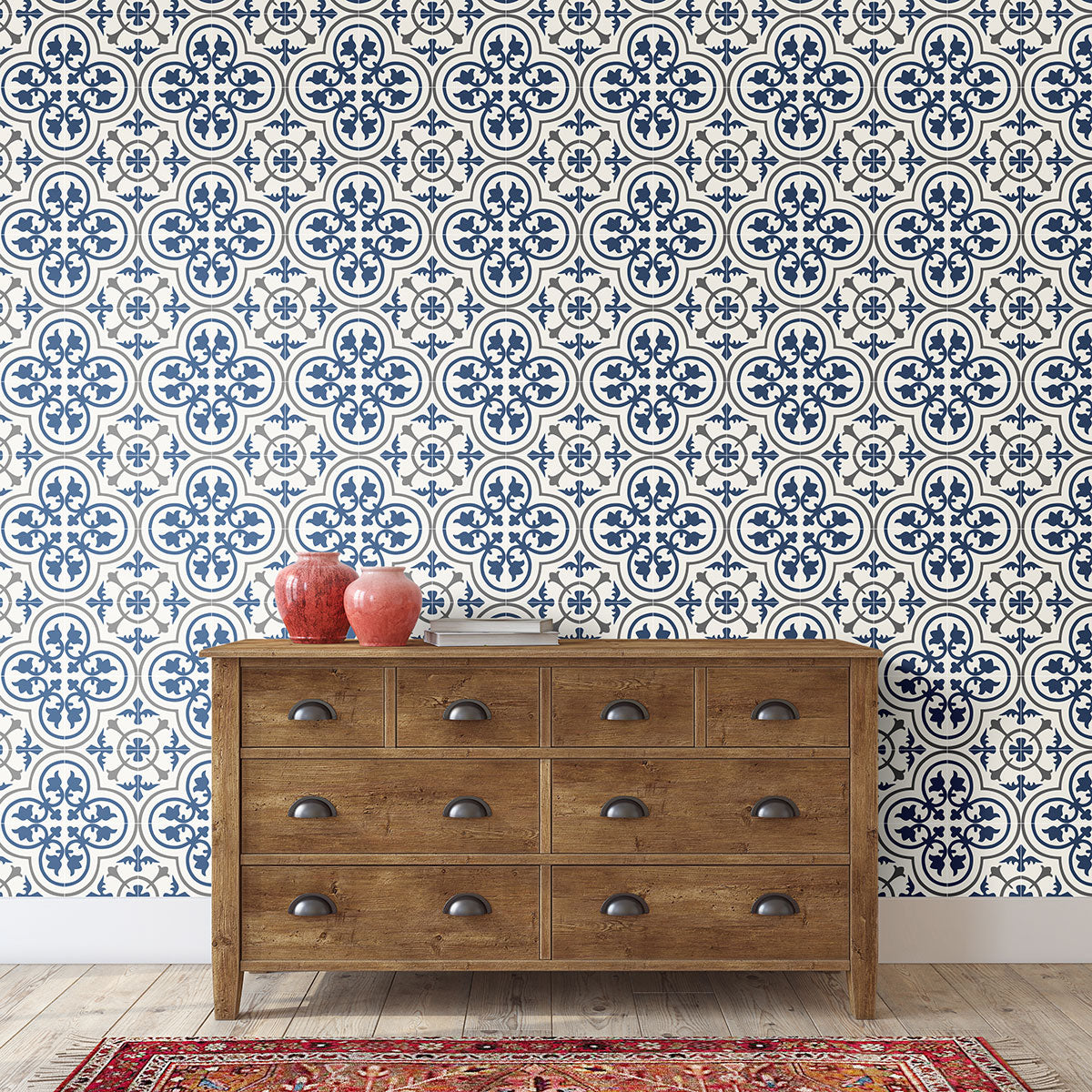 MSI Kenzzi Zanzibar Encaustic Tile — surface detail in natural tonality