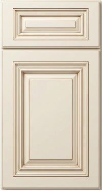 Heritage Antique White door front